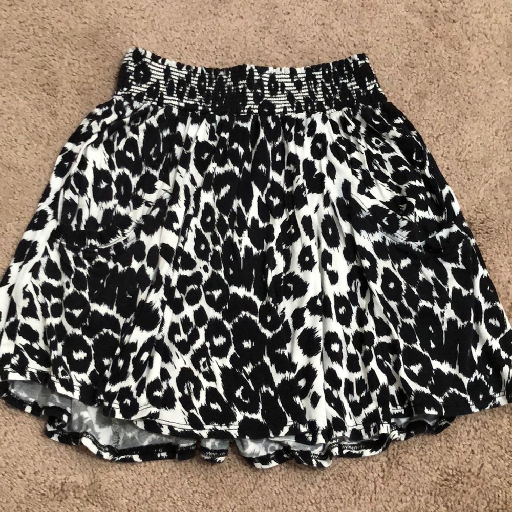 Lush Leopard Mini Skirt Small